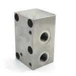 Custom Machining Aluminum Valve Hydraulic Manifold Block ASTM