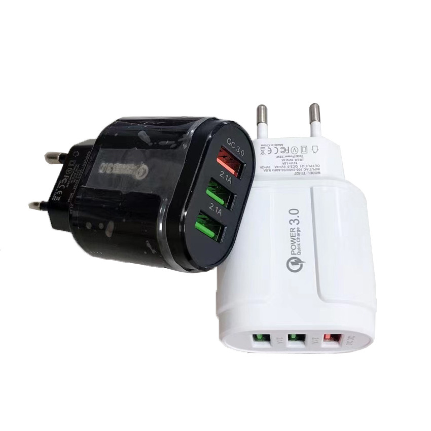 3 Port USB Qualcomm 3.0 Fast Charger 20W 50HZ For Mobile Phone