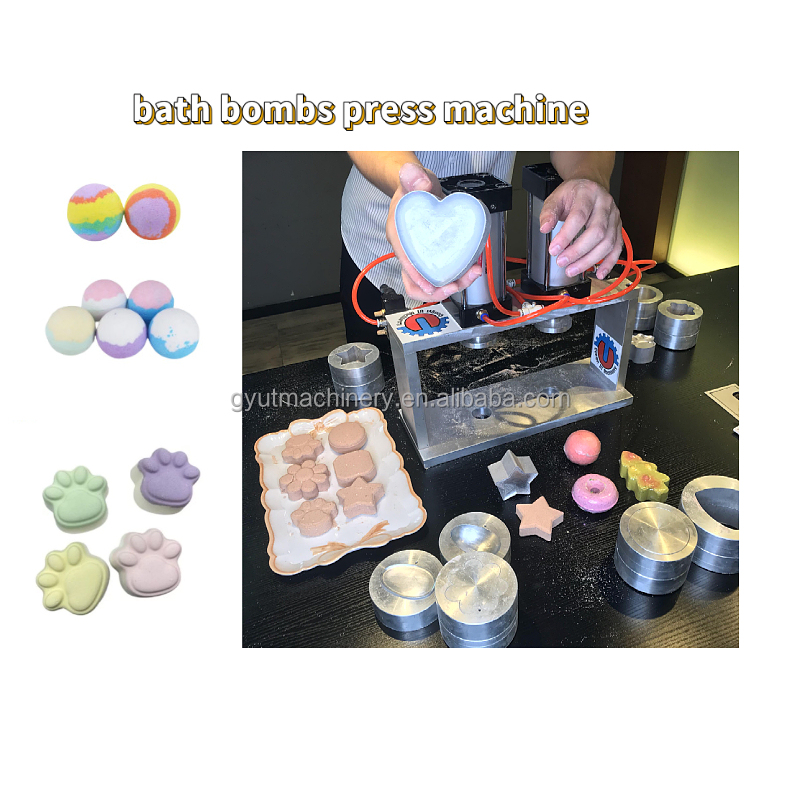 Affordable Pneumatic At Home Bath Bomb Hand Press Machine for DIY Shampoo Bar Making