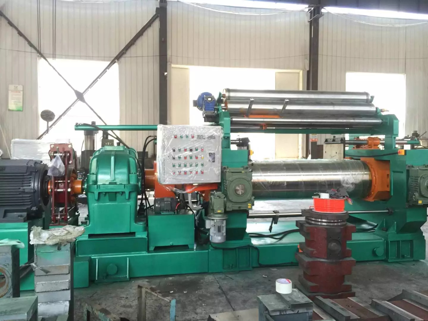22" Two Roll Rubber Mixing Mill Machine For Rubber Compounding ISO