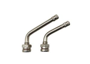 China Brass Core Metal Tire Valve Stem Bend 60° Nickel Plated 9.7mm Rim Hole TR545D wholesale