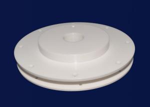 China Round Porcelain Machining Ceramic Parts / High Precision Machining Service wholesale
