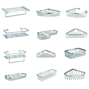China SUS304 Bathroom Wire Basket Stainless Steel Bath Shower Caddy Waterproof wholesale