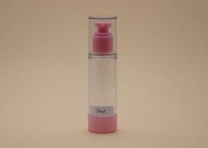 China Pink Color 80ml AS Airless Spray Bottle Lightweight Environmental Friendly wholesale