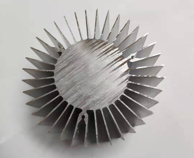 Round Shape Heatsink Extrusion Profiles , Anti Friction Aluminum Extrusion Profiles