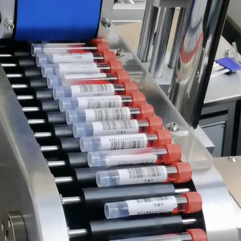 PLC Controlled Label Applicator for Cylinder Products in Chemical Manufacturing Plant