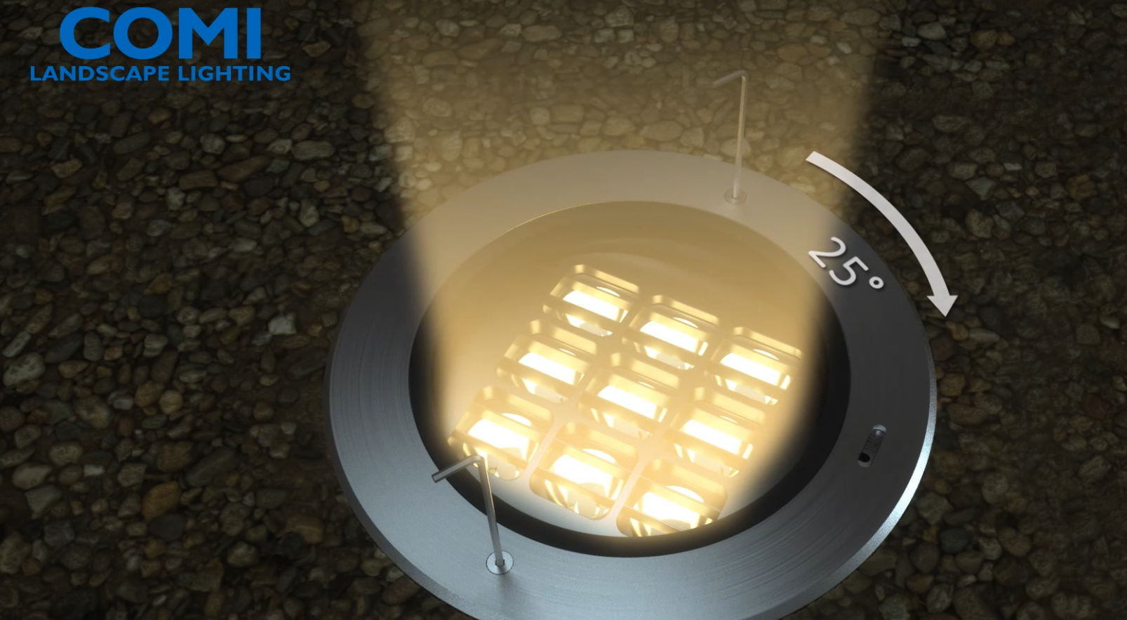 horizontal axis adjustable LED inground Lights