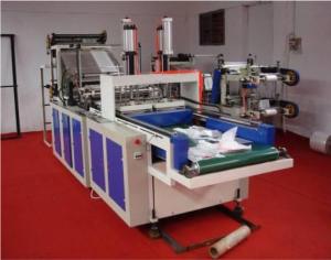 China Cold Cutting T-shirt Bag Making Machine Double Deck Heat Sealing wholesale