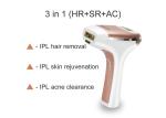 5 Energy Levels FCC AC 400nm IPL Laser Hair Removal Device