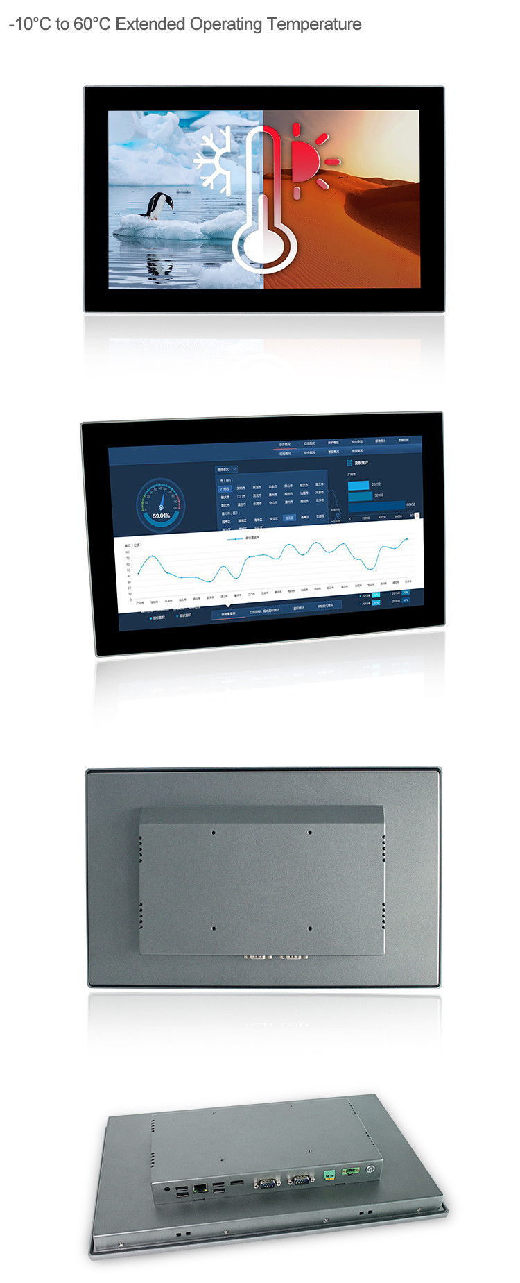 OEM Desktop Industrial Wifi Android Touch Panel PC Ip65 Waterproof