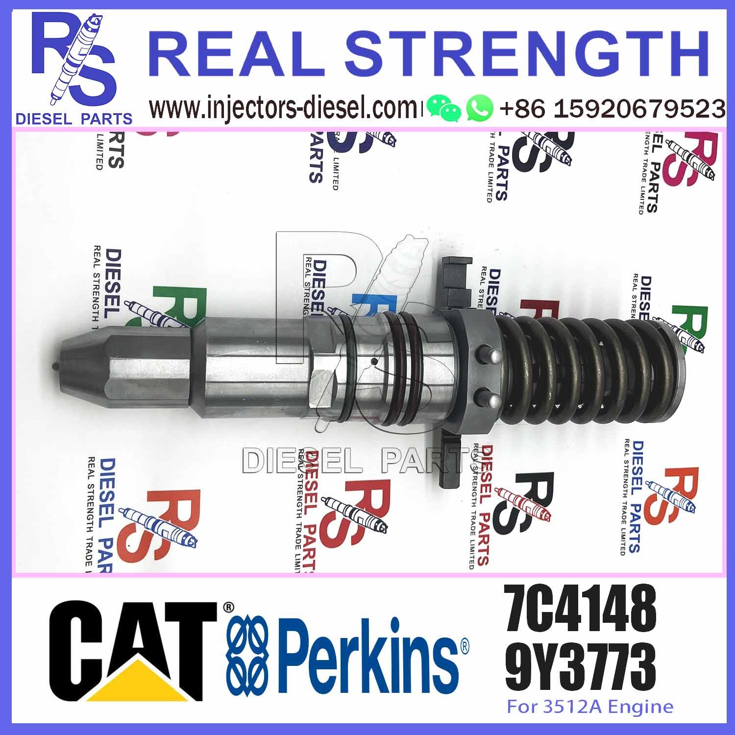 3512 E3512 Fuel Injector Assembly 4P9075 4P9076 7E6408 4P9077 9Y3773 7C4148 6L4357 6L4355 6L4360