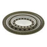Household Deep Oval Melamine Soup Plate 18" Tasteless Durable
