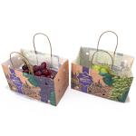 Compostable Small Kraft Paper Bags , Ripen Fruit Paper Bag For Restaurant