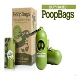 Biodegradable Pet Waste Bags With Dispenser , PLA Compostable Dog Poop Bags