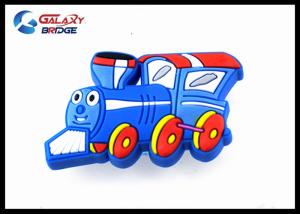 China Blue Train Silicon Kids Bedroom Knobs / Soft Plastic Childrens Wardrobe Door Knobs wholesale