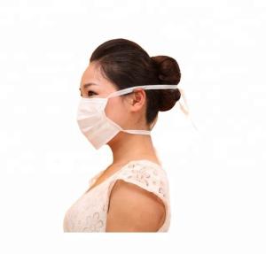 China Food Industry Disposable Earloop Face Mask On 3-Ply 17.5cm×9.5cm wholesale