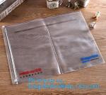 Office stationery waterproof document slider pvc packing bag,Custom waterproof