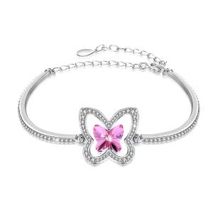 China Fiancée Sterling Silver Slider Bracelets wholesale