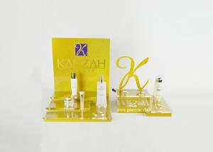 China Retail Counter Glitter gold Customized Design Acrylic Cosmetic Display wholesale