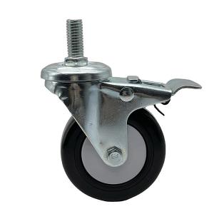 China PVC Swivel Medium Duty Caster Wheels Industrial 75MM wholesale