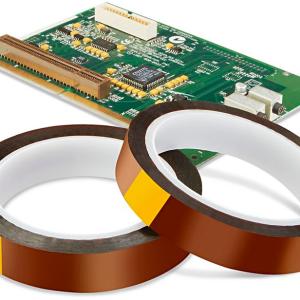 China Electrical Motor Transformer Insulation Kapton Polyimide Tape Brown / Amber Color wholesale