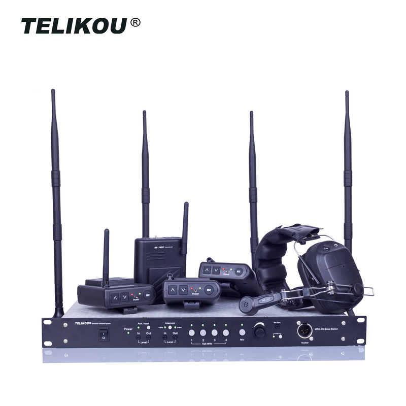 Telikou 1.9G/2.4G Digital Full Duplex wireless intercom system