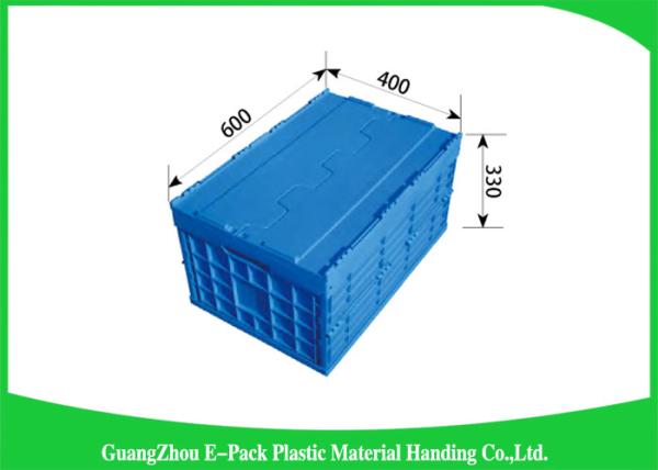 65L Packaging Collapsible Plastic Containers Recyclable Space Saving 600 * 400 *