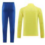 Custom Yellow Youth Football Team Tracksuits Soccer Training Shirt