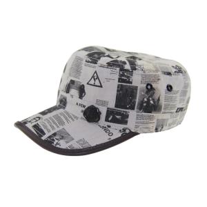 China Customizable Military Canvas Hat Pre Curved PU Leather Binding wholesale