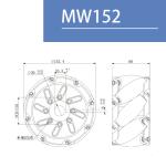 6Inch 152mm Industrial Omni Wheel With Imported Polyurethane