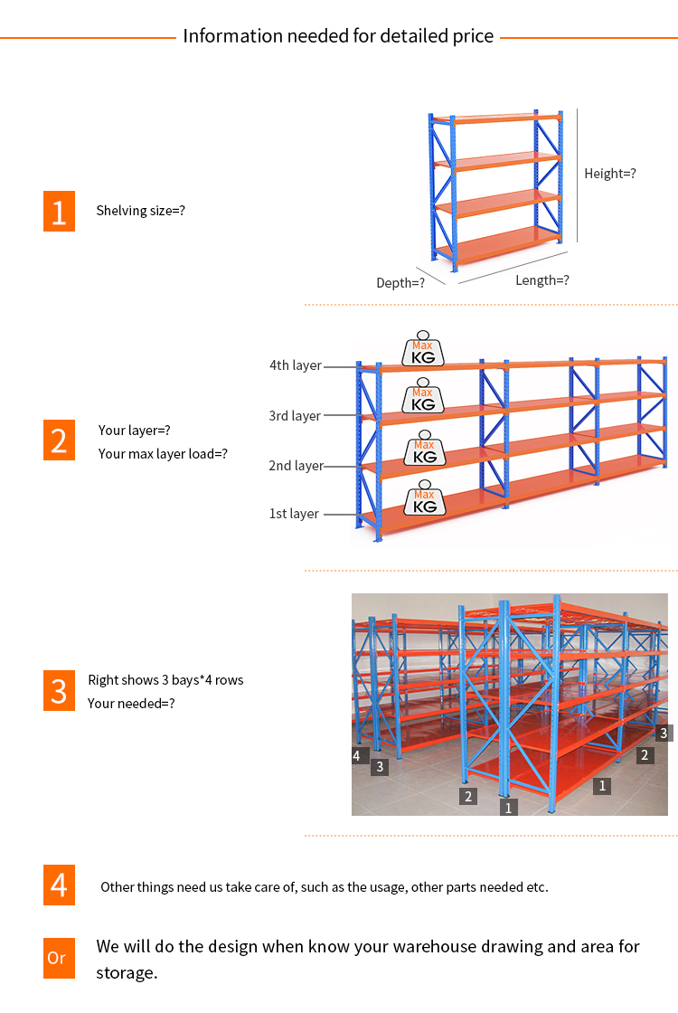 800-3000mm Height Heavy Duty Warehouse Storage Rack for Fabric Rolls