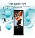 65 Inch Floor Standing Kiosk , Digital Information Display Monitors