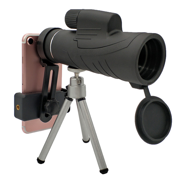 Fashion 10x42 Cell Phone Monocular With Tripod / Smartphone Mount