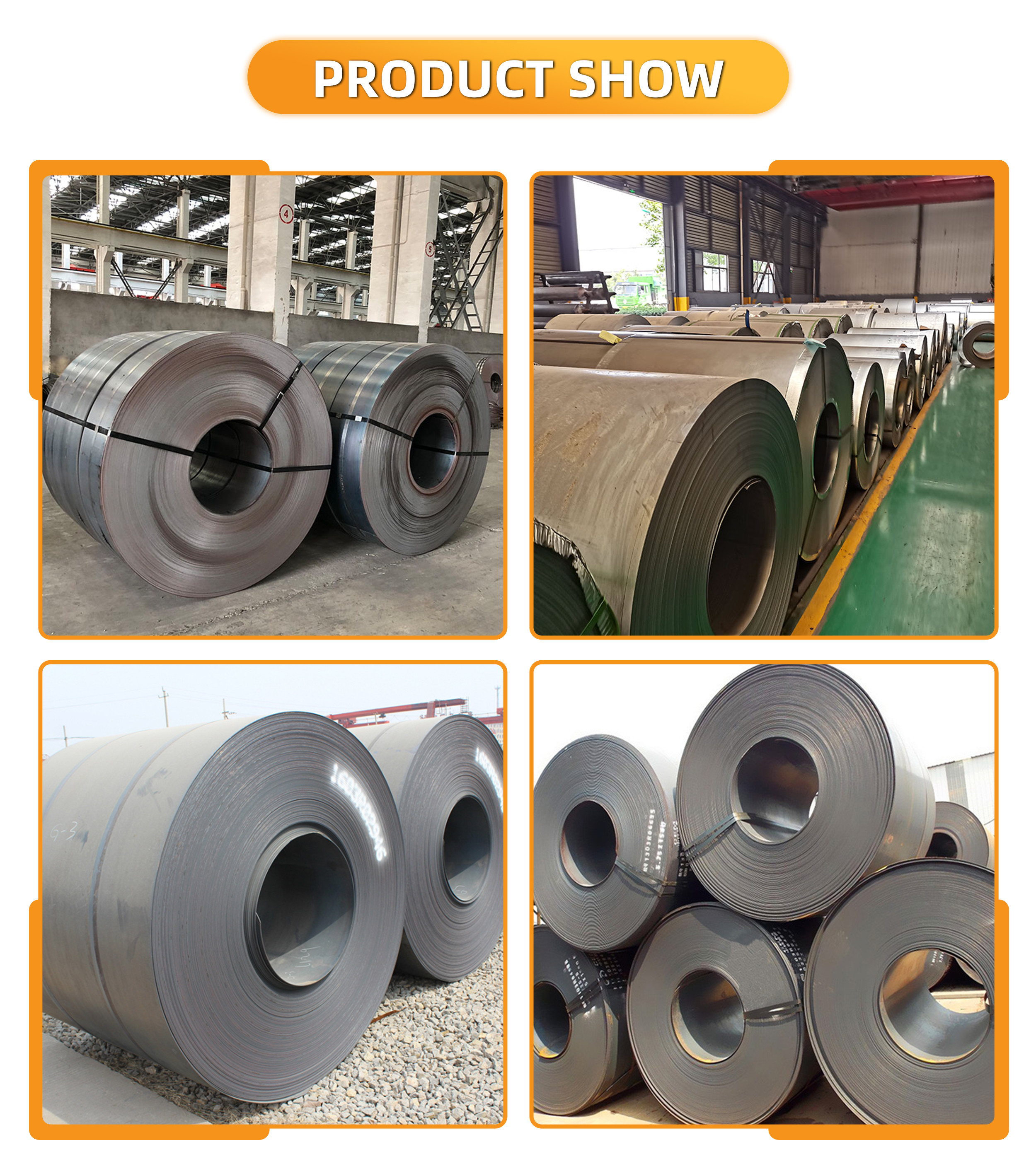 SPHC SPHD SPHE MS Carbon Steel Coil SS400 A36 HRC Hot Rolled Mild Steel Coil