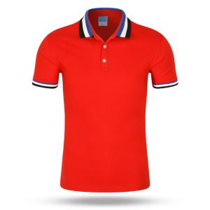 China 160gsm SGS Pvc Patches Polo Collar Shirt OEM Sweat Absorbent Sportswear T Shirt wholesale