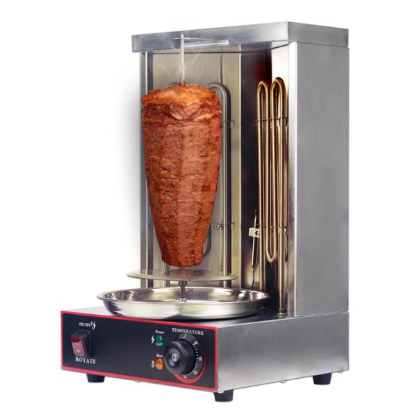2 Burners Electric Vertical Rotisserie Chicken Broiler for Automatic Meat