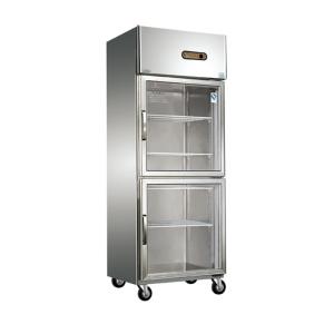 China Upright Glass Door Commercial Kitchen Refrigerator Free Standing Installation wholesale