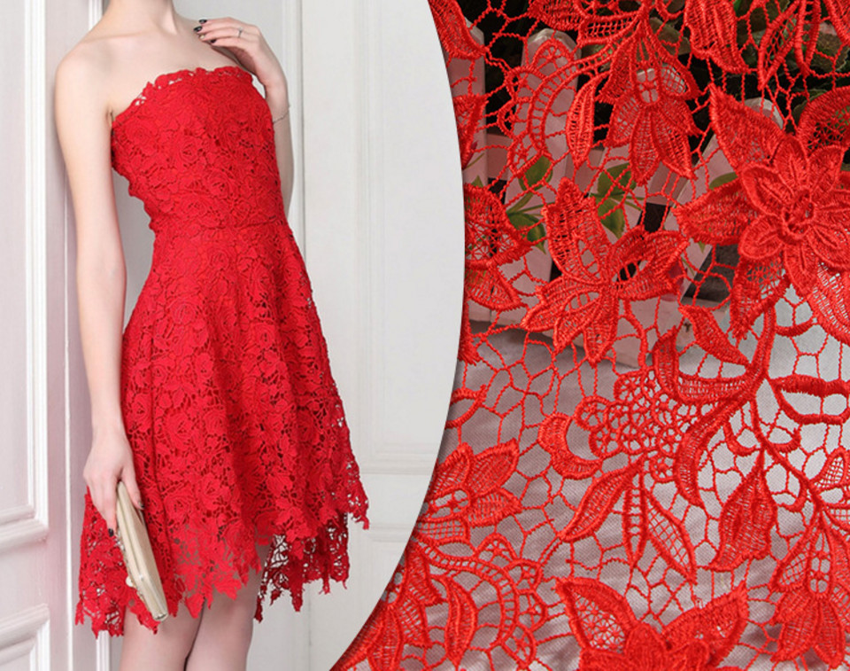 2018 Summer Newest Style chemical Embroidery Fabric 140cm wide for wedding dress
