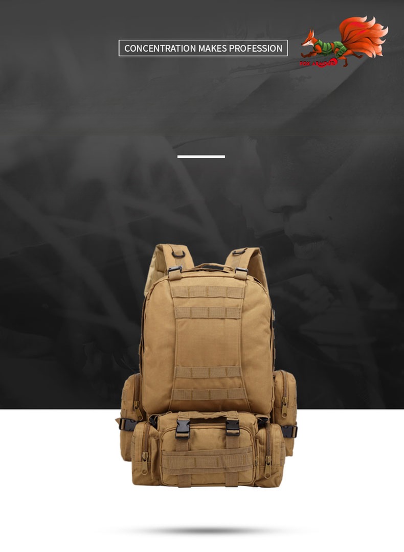 Hard Handle Oxford Backpack for Multifunctional and Big Capacity Outdoor Camping