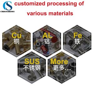 Broaching 316SUS Hardened Stainless Steel Shaft 5 Axis Machined Parts