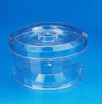 Food Grade Transparent Empty Plastic Cans Round Shape Crown Lid Type