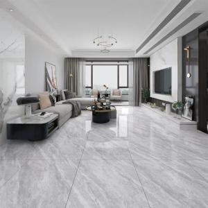 China Gray Marble Polished Porcelain Tile High Glossy for Interior Living Room Kitchen wholesale