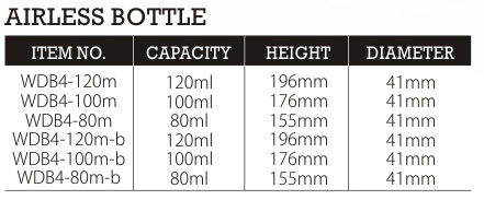 Convenient 100ml Plastic Round Cosmetic Airless Bottle for Lotion and Easy Dispensing