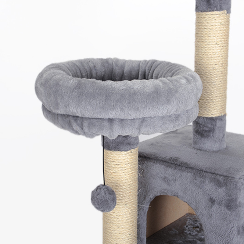 Weight 10kg Cat Climbing Tower Neutral Color Tone Multi-Platform 50kg Load Capacity