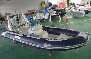 China 480cm GRP Rubber Inflatable RIB Boats , Adults / Kids Inflatable Boat wholesale