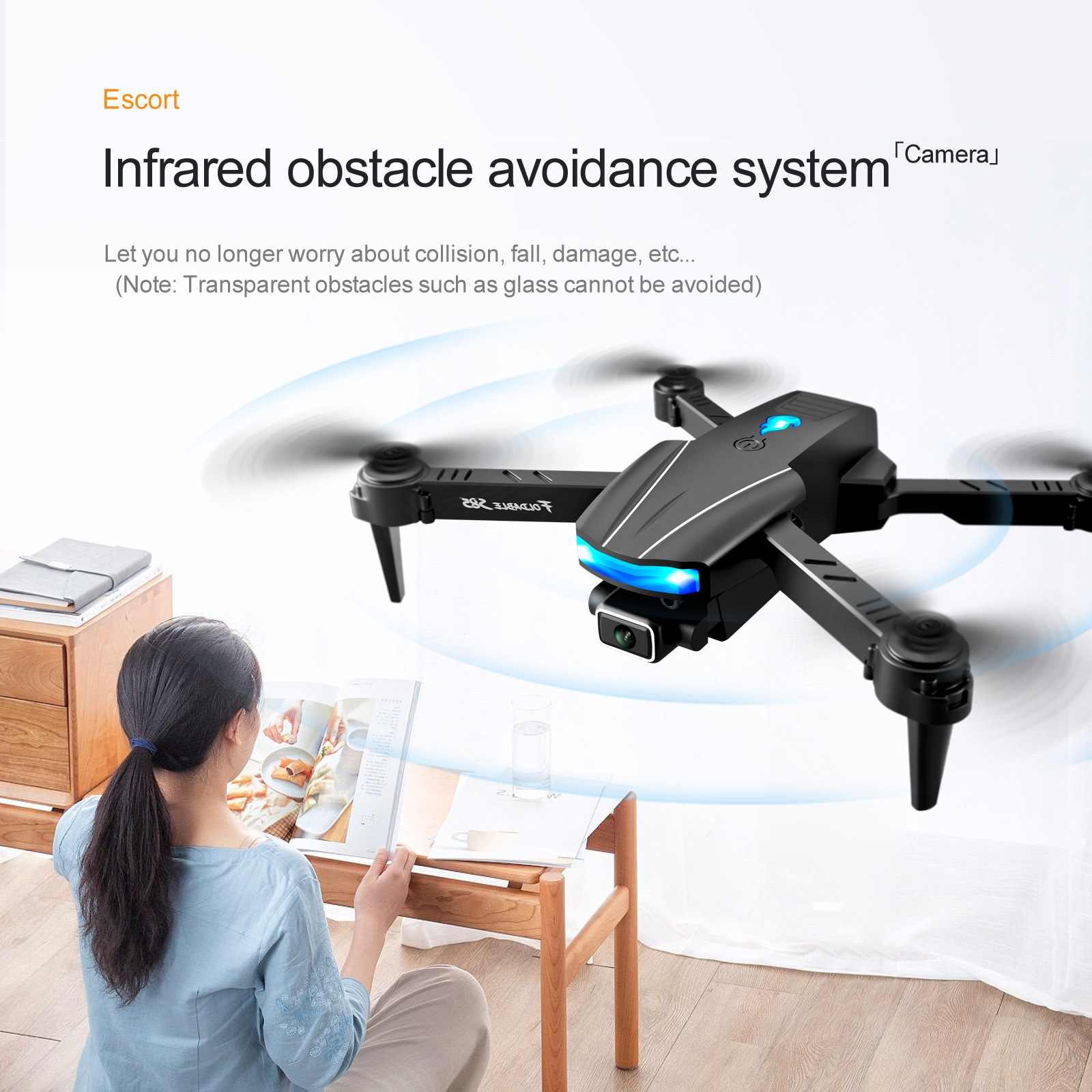 GPS Drone S85 HD4K Dual-camera Anti-collision Obstacle Avoidance 4-axis Folding Remote Control Aircraft