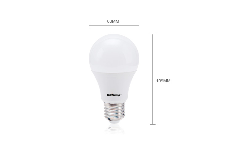 7W white high CRI led bulb lamp manufacture