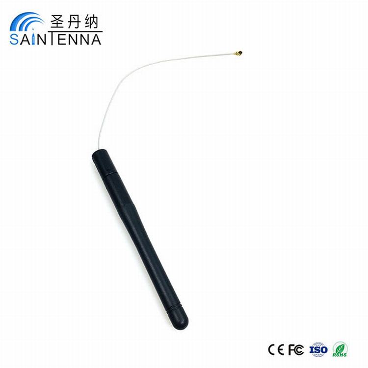 2.4G 2.5G single band wifi rubber antenna black