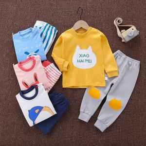 China Breathable Children'S Pajama Set Cotton Boys And Girls Homewear wholesale