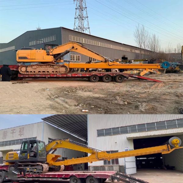 New Customized 12-35ton Excavator 10m 12M 14m 16Meters Telescopic Boom and Arm Extension Long Reach Arm for Mining Digger
